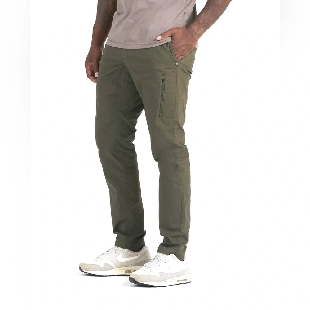 Vuori Mens Ripstop Pant SZ L Outdoor Gorpcore Oregano Army Green Hiking Climbing - Picture 14 of 16